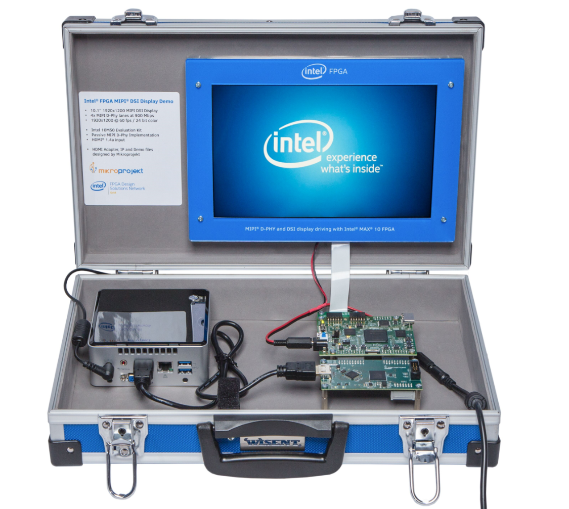 Intel MAX 10 MIPI Display Kit Suitcase